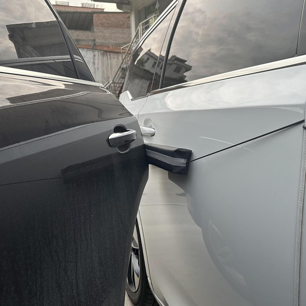 Winunite Removable Magnetic Car Door Dent Protector Black(Pack of 2)