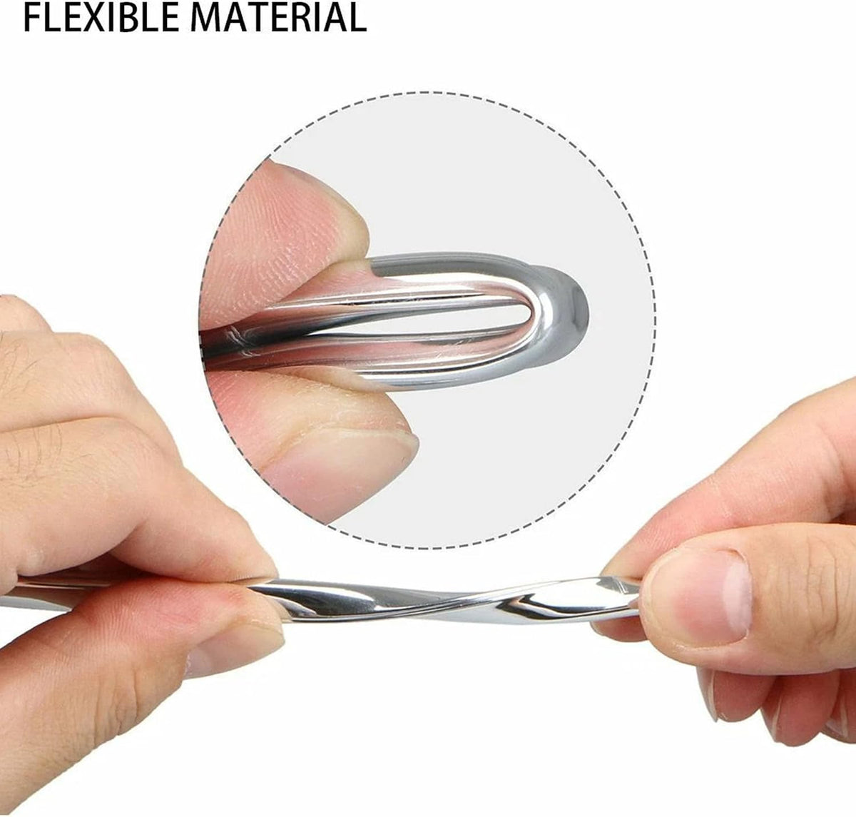 6M/20Ft Chrome U-Shape Edge Trim Scratch Guard Protector For Car