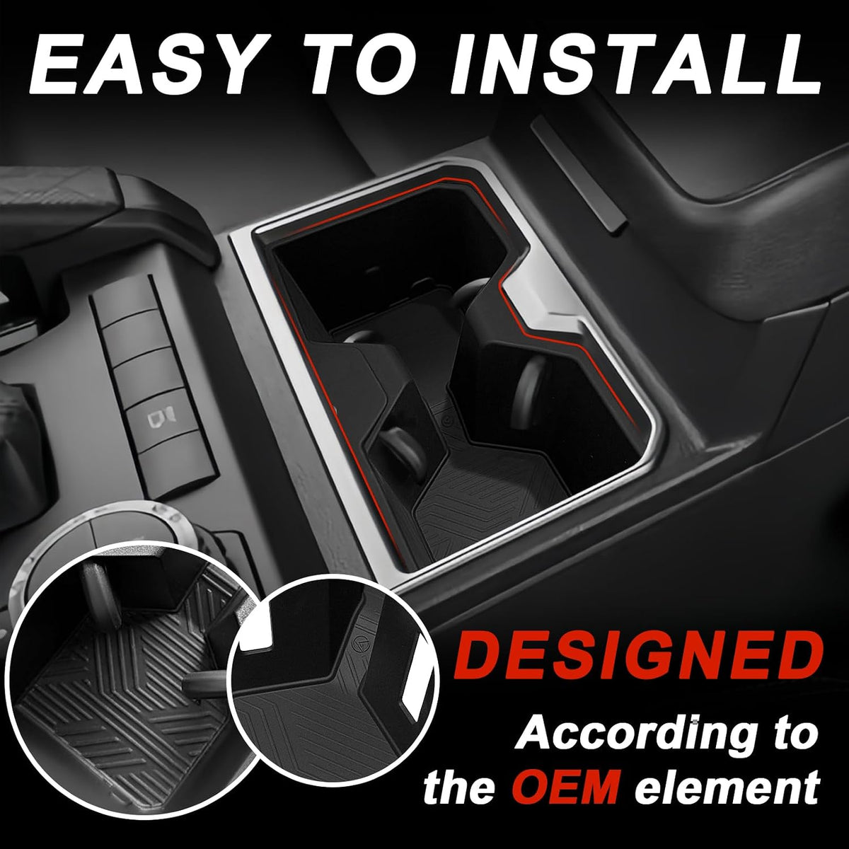 Muslogy 3PCS Console Organizer for 20252026 Toyota 4Runner Accessories