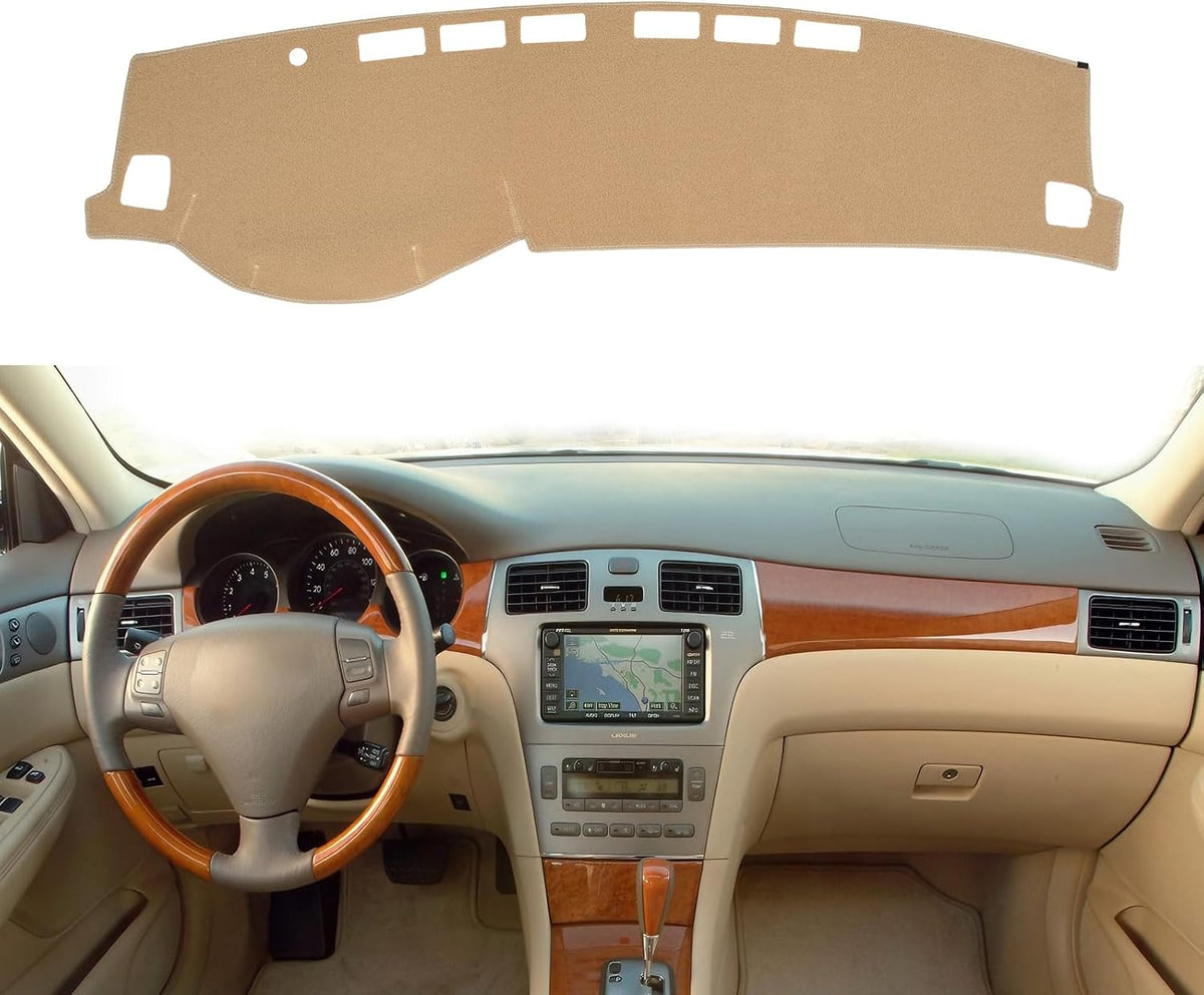 Dash Cover Mat Custom Fit for Lexus ES300 ES330 2002 2003 2004 2005 2006, Dashboard Cover Pad Carpet Protector(02-06 Beige)