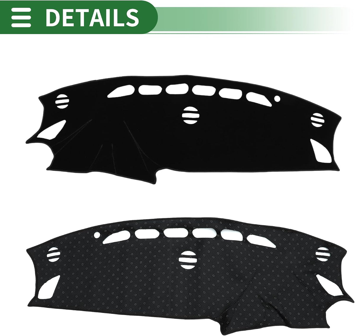 Motoforti Dash Cover, Non-Slip Dashboard Carpet Mat for Mazda CX-5 2012-2016, Polyester, Black
