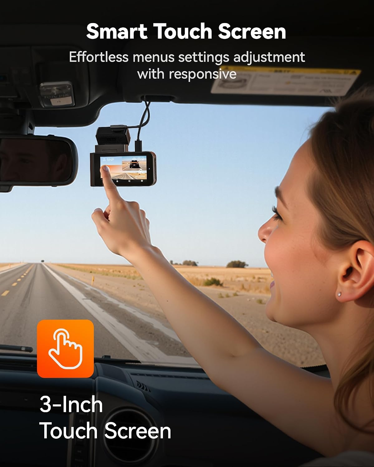 WOLFBOX X3 2.5K 60FPS +1080P Dash Camera, STARVIS 2 IMX675 with ADAS