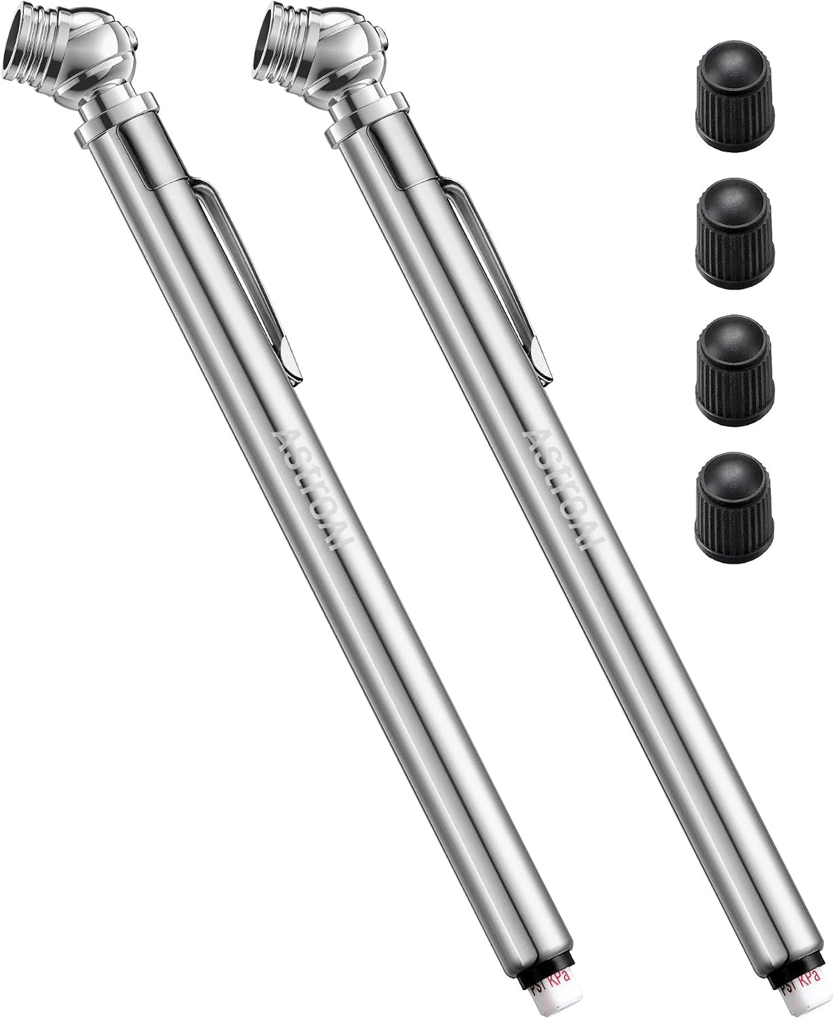 AstroAI Pencil Tire Pressure Gauge 2 Pack, Digital Tire Pressure Gauge with Inflator