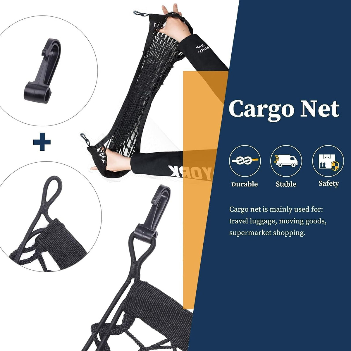Cargo Net for Jeep Grand Cherokee & L Car SUV Trunk Rear Tailgate Netting