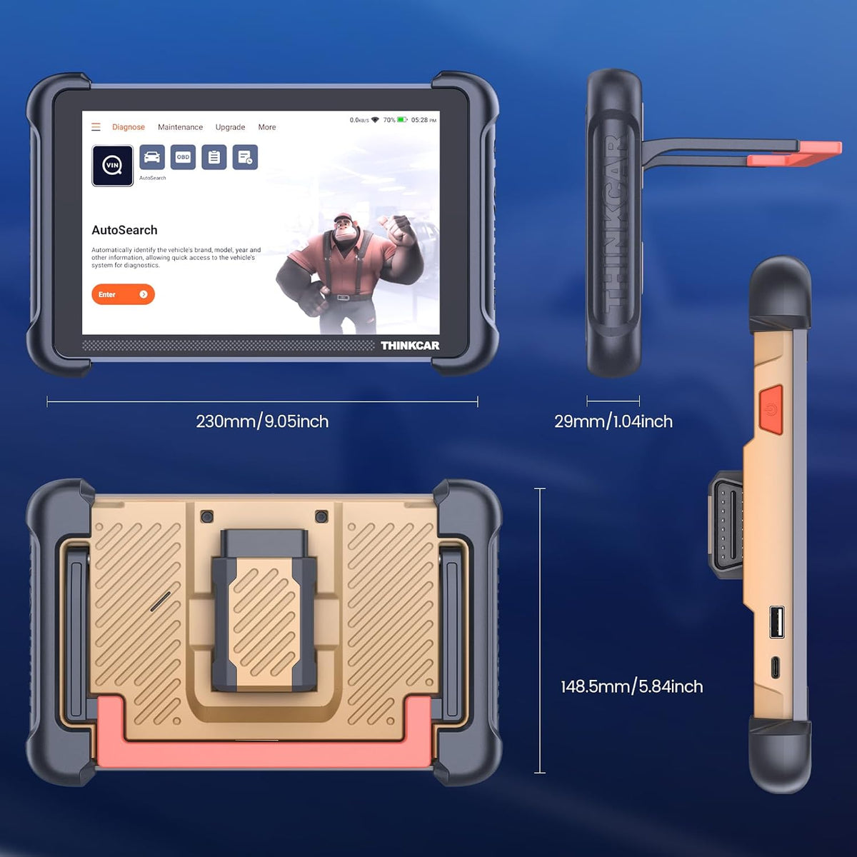 THINKCAR Bidirectional Scan Tool THINKSCAN 689BT OBD2 Scanner for Car