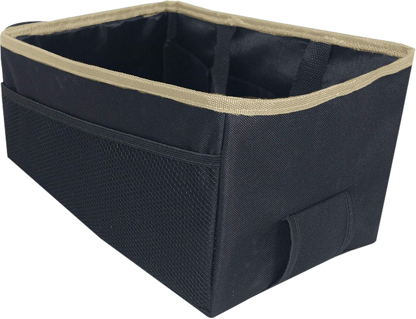 FH Group E-Z Travel Multi-Use Beige Car Organizer with Cup Holders | Back Seat Storage Beige