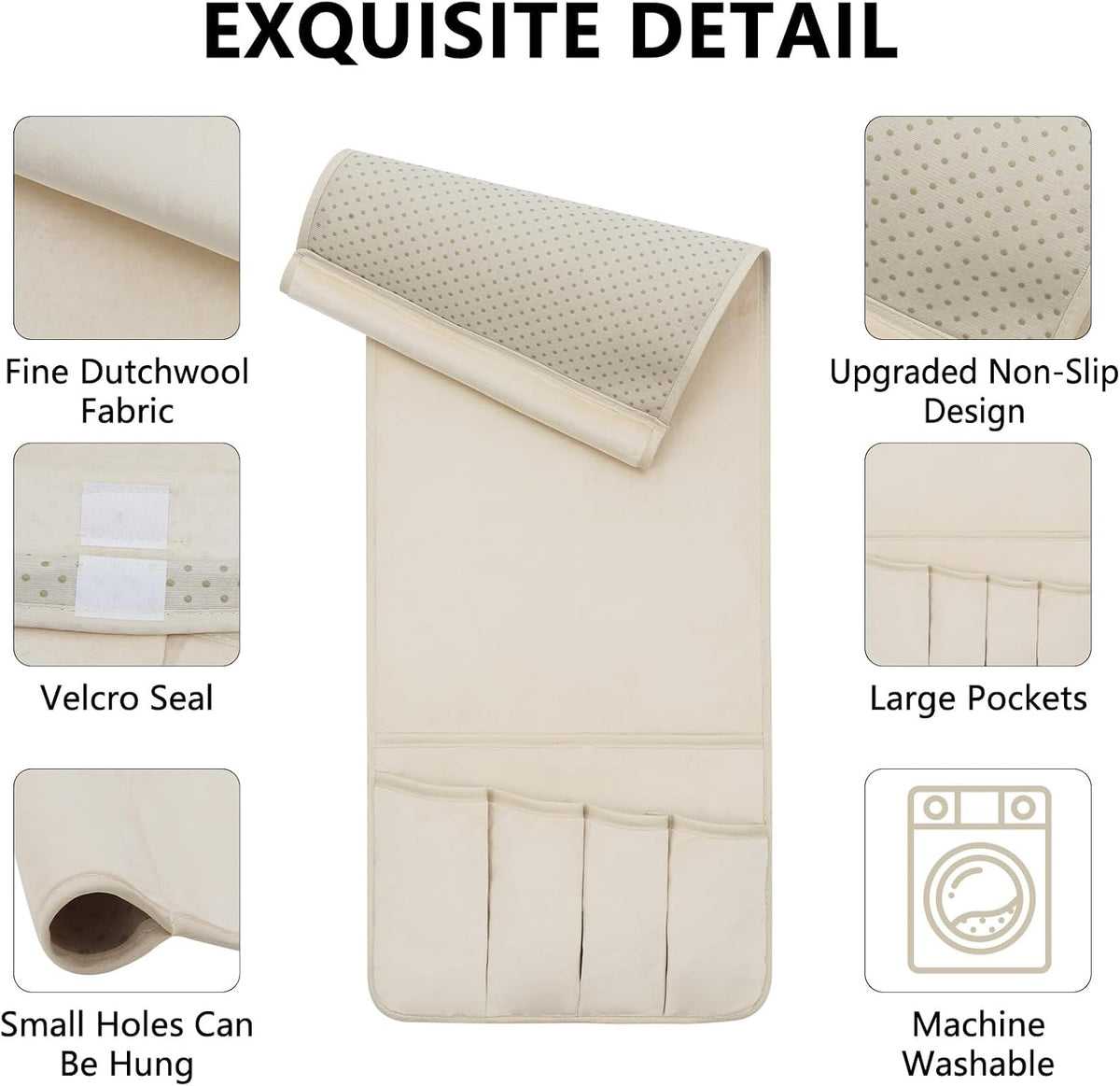 Remote Control Holder for Armchair Caddy, Remote Holder with 5 Pockets