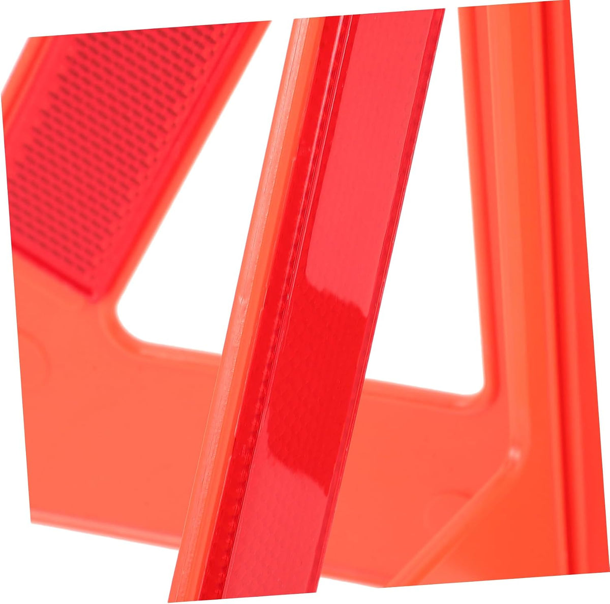 2 Sets Plastic Triangle Car Road Warning Sign Reflective