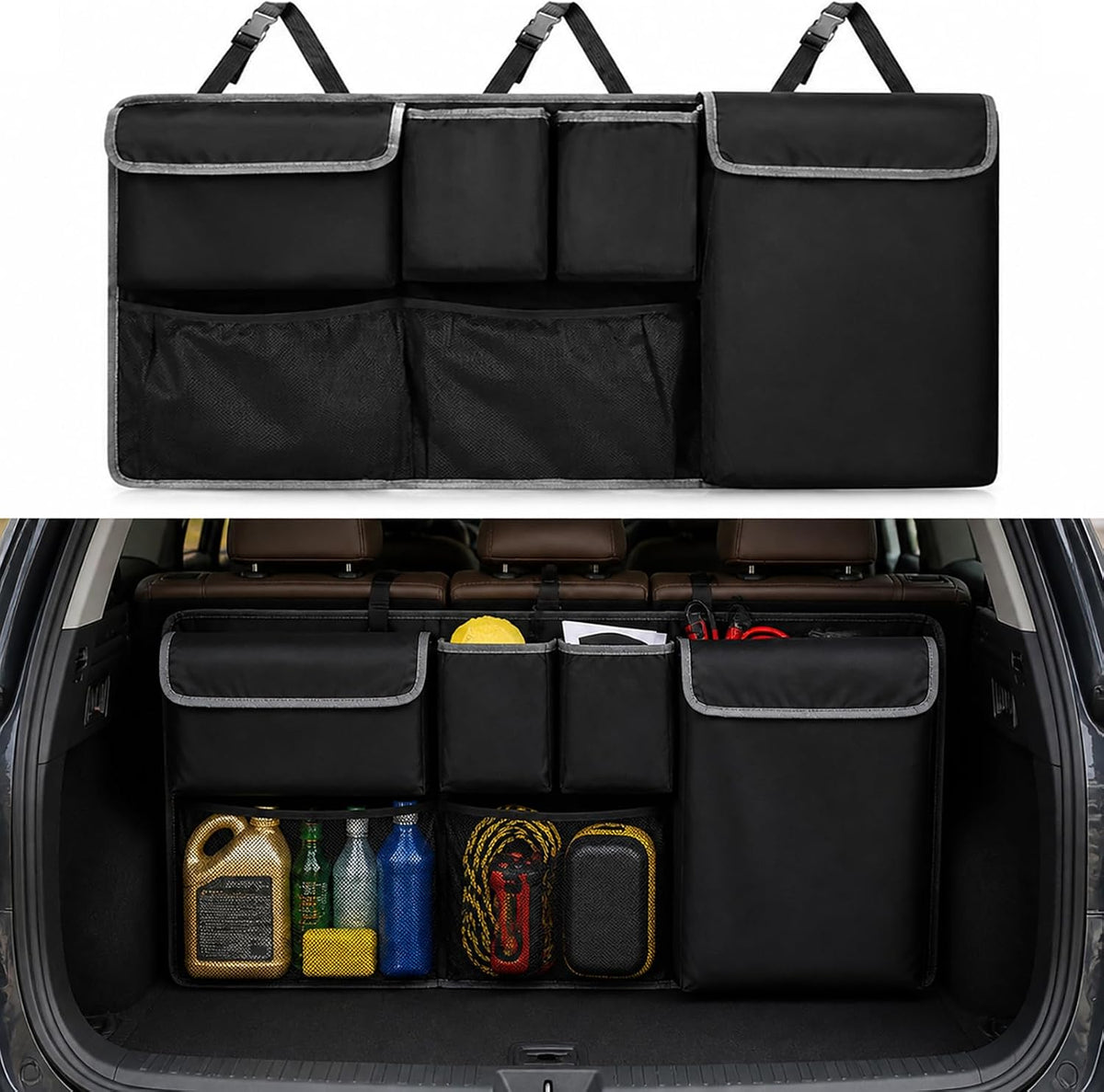 Car Trunk Organizer Backseat Hanging Storage Bag for 2000-2026 Subaru Crosstrek Forester Outback Ascent Premium Sport Limited Base Touring XT SUV Accessories