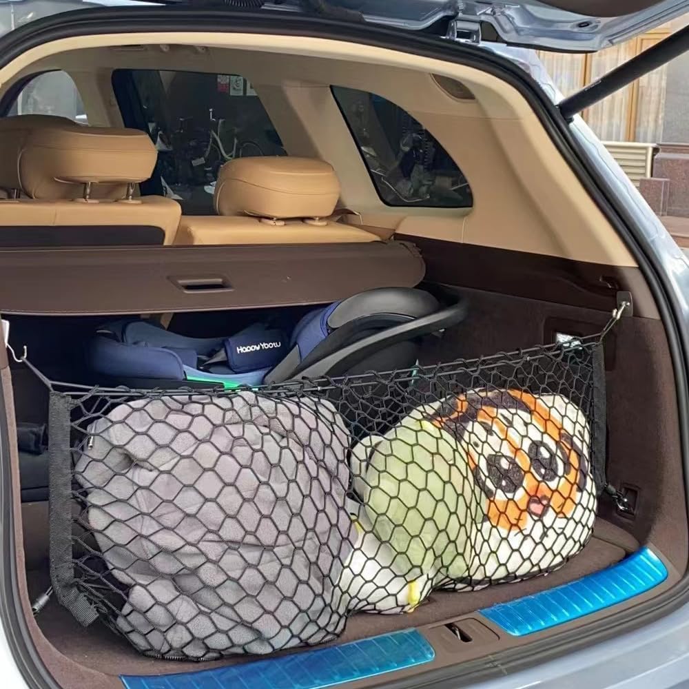 Rear Trunk Organizer Cargo Net Compatible with Genesis GV70 2022 to 2026