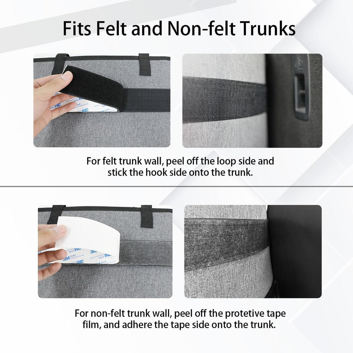 Deluxe Trunk Organizer, Grey, Compact & Mid Size SUV