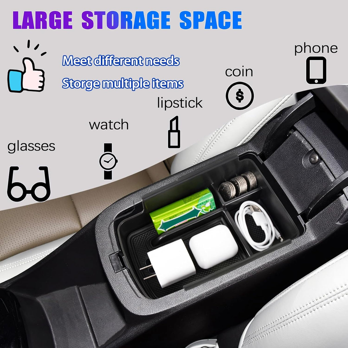 Center Console Organizer for 2024-2026 Chevy Trax/Buick Envista