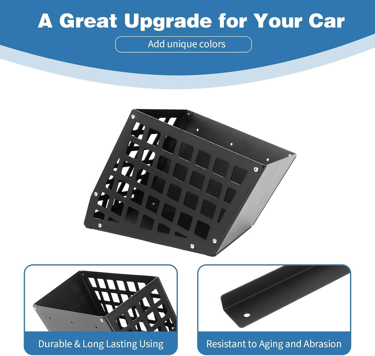 for Jeep JLU Trunk Right Side Molle Storage Bin Cargo Space Organizer Basket System Storage Carrier Box for Jeep Wrangler JLU 2018-2023 4DR Modular Storage Solution for Hardtop