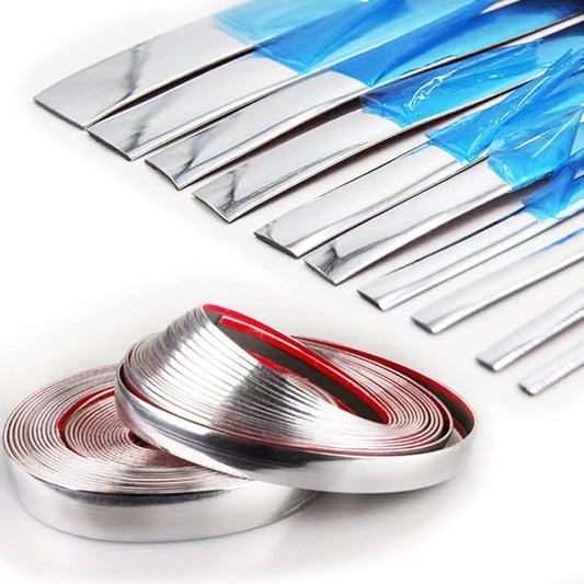 16Ft Chrome Silver Automotive Car Exterior and Interior Molding Trim Universal Bumper Window Door Body Side Decorative Strip Scratch-Proof (3/4 inch (20mm))