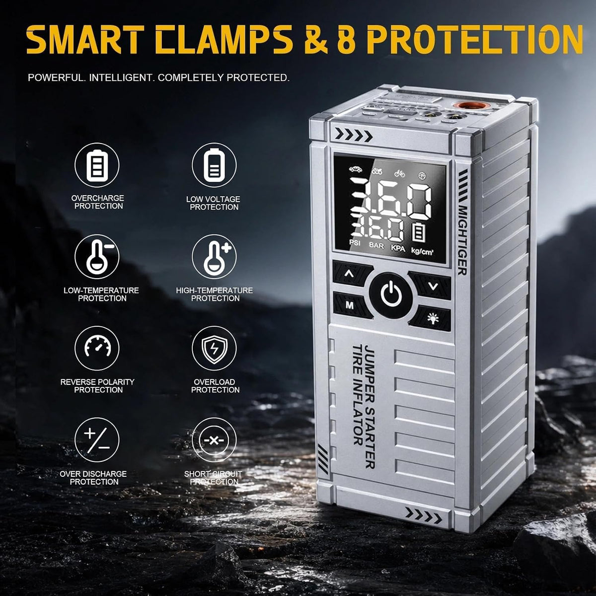 3000A Car Battery Jump Starter with Air Compressor