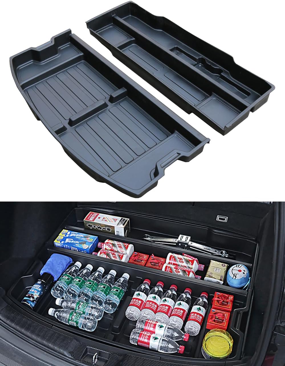 For 2017-2022 Honda CR-V Trunk Hidden Storage Box, CRV Insert Cargo Rear Hatch Specific Organizer, SUV Extra Space fits CR-V EX EX-L LX Touring Under Cargo Floor Storage Bins Accessories