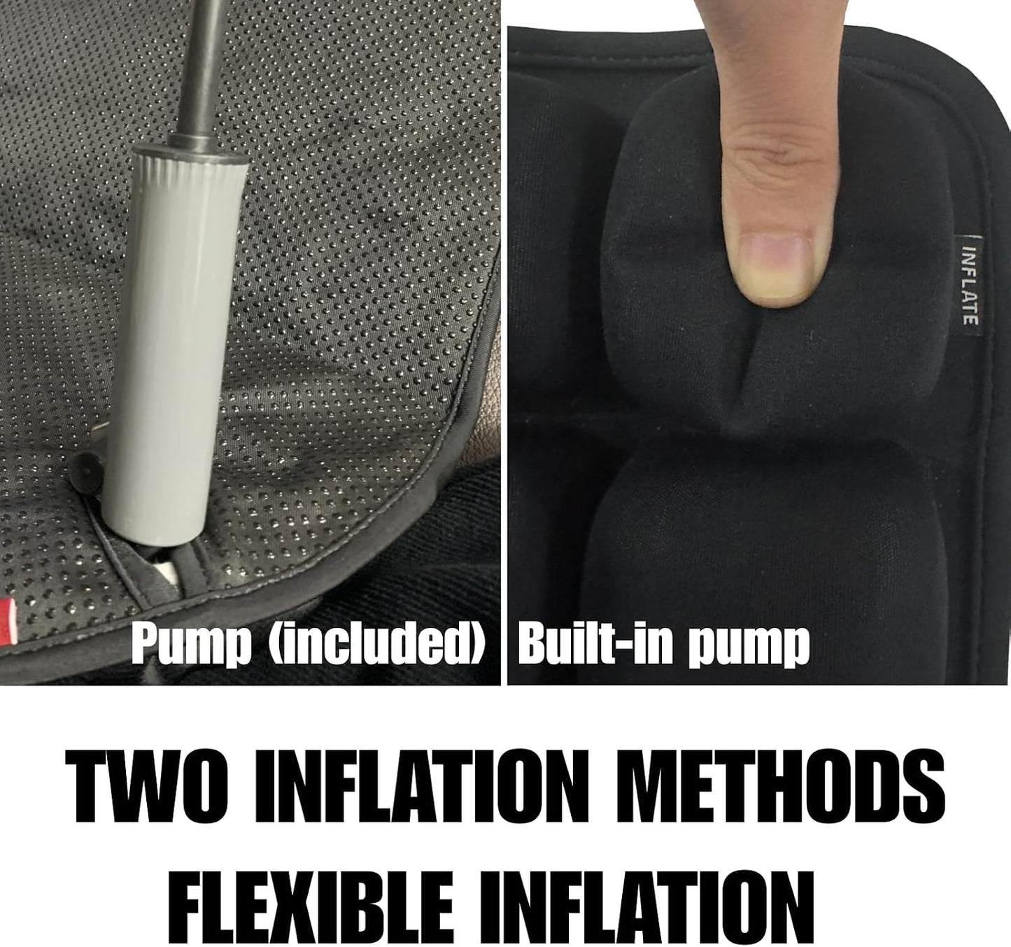 Travel Cushion Airplane Seat,Adjustable Airplane 49 Airbags seat Cushion for Long Flights,Press Type Air Inflatable Seat Cushion,for Car,Office,Stadium,Wheelchair, Travel,Heavy Duty
