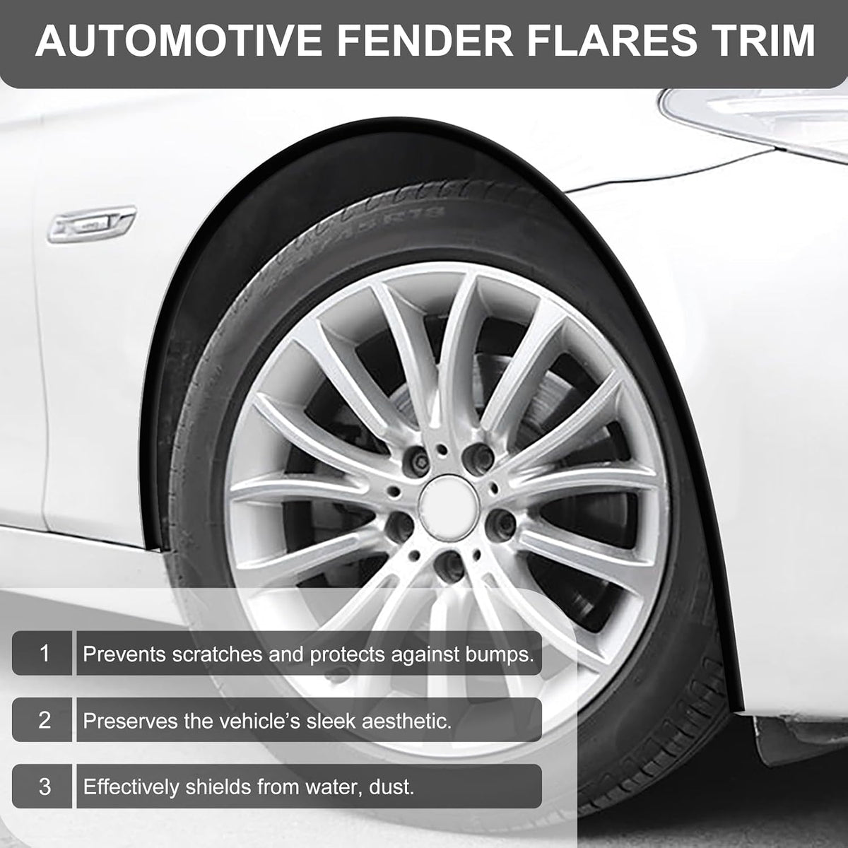 L Shaped Door Edge Trim Molding 26FT – Universal Car Door Protector Strip with Adhesive, Rubber Edge Guard for Truck SUV, Anti-Scratch Flexible Seal