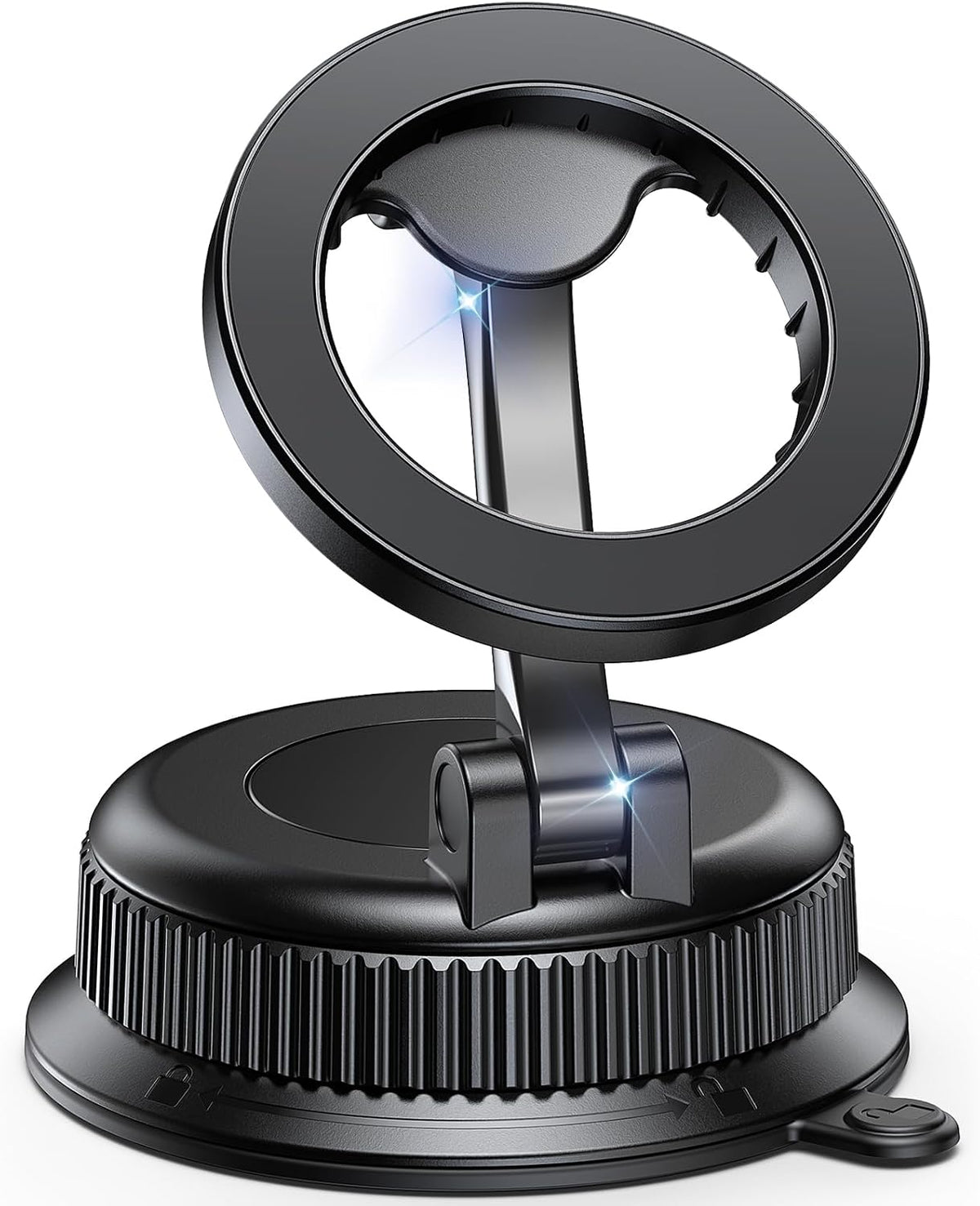 Magnetic Car Phone Holder for Dashboard, MagSafe Car Mount, Nano Gel Suction Car Phone Mount, Foldable Automotive Dashboard Phone Holder, 360° Rotatable for iPhone 17 16 15 14 13 12 Series