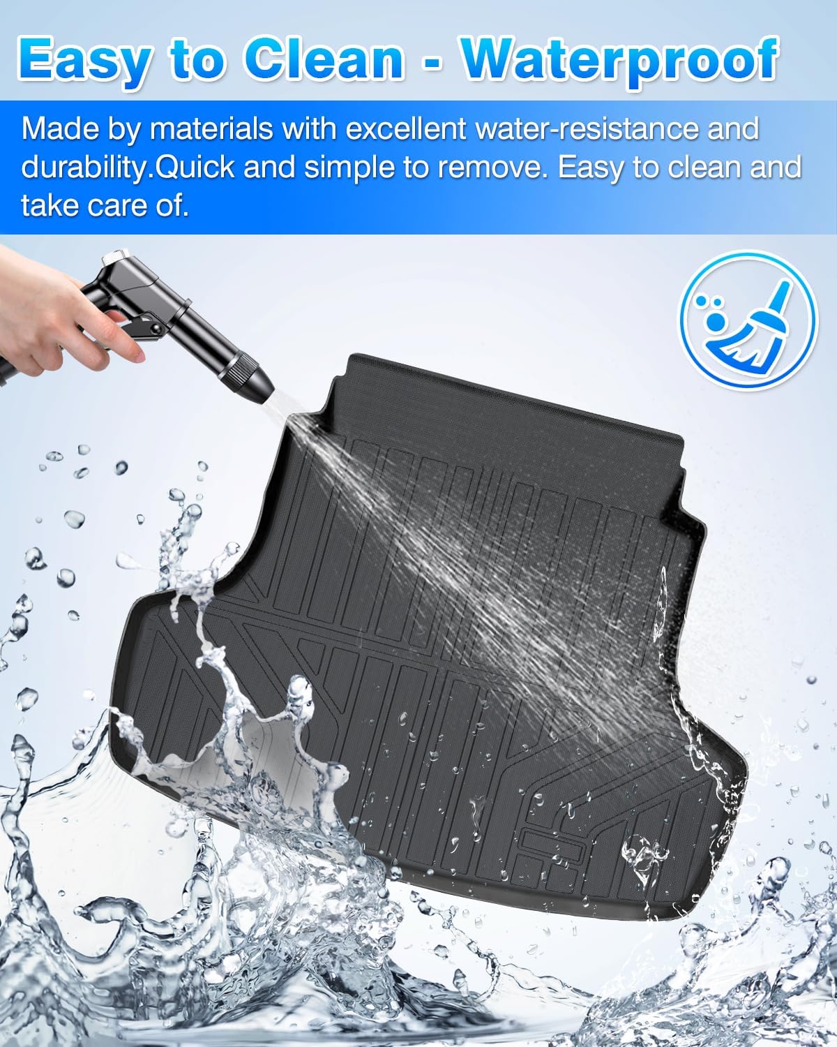 Cartist Floor Mats for Kia K5 (Only FWD Models) 2021-2026 & Hyundai Sonata/Sonata Hybrid 2020-2026, All Weather Cargo Liner for K5 Accessories, Heavy Duty Car Mats, Car Accessories