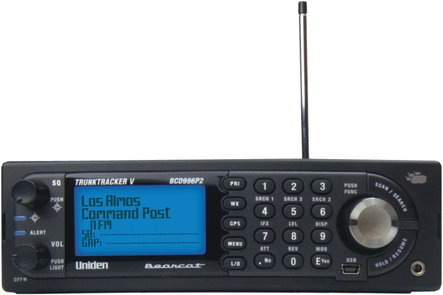 Uniden BCD996P2 Digital Mobile TrunkTracker V Scanner, 25,000 Dynamically Allocated Channels, Close Call RF Capture Technology, 4-Line Alpha Display, Base/Mobile Design, Phase 2