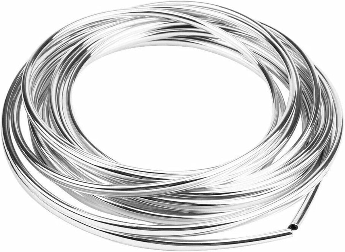 6M/20Ft Chrome U-Shape Edge Trim Scratch Guard Protector For Car