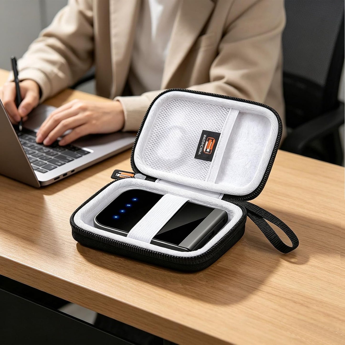 Carrying Case Compatible with Shopify Tap & Chip Card Reader 5299, POS Hardware Holder for Square Systems, Storage Box for Mobile Wireless Sale Credit Cards Swiper Device (Case Only)