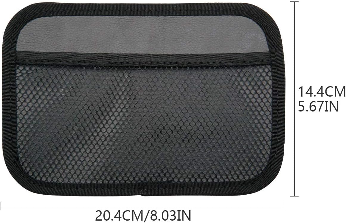 INNOLIFE 4-Piece Car Organizer Net Pocket, Side Pocket Holder, Phone Sunglasses Storage - 8"x5.75"