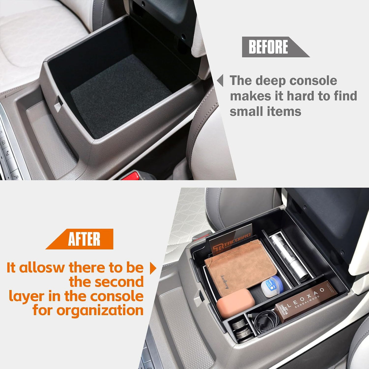 TACORBO Center Console Tray for Kia Carnival 2022-2026