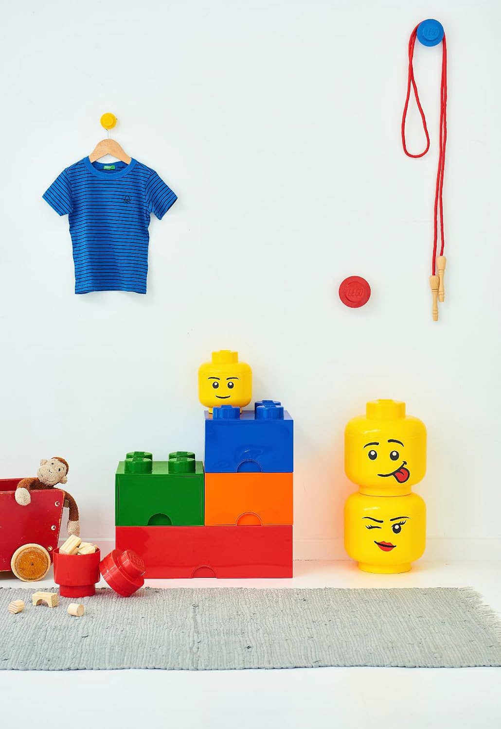 Room Copenhagen 8 LEGO Brick Box, Bright Orange (40040660)
