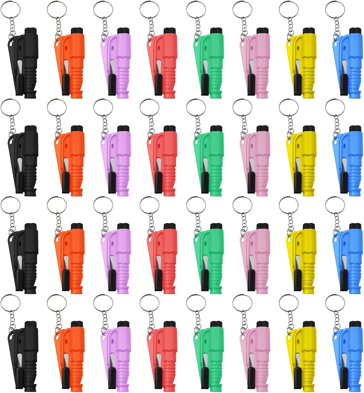 24 Pcs Car Window Breaker Key Chains