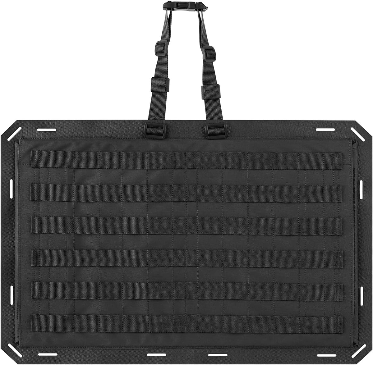 Molle Panels for Car Back Seat, Tactical Seat Back Organizer Covers for Vehicles Truck, Tactical Car Accessories Foldable for Universal Automotive (BK-Foldable)