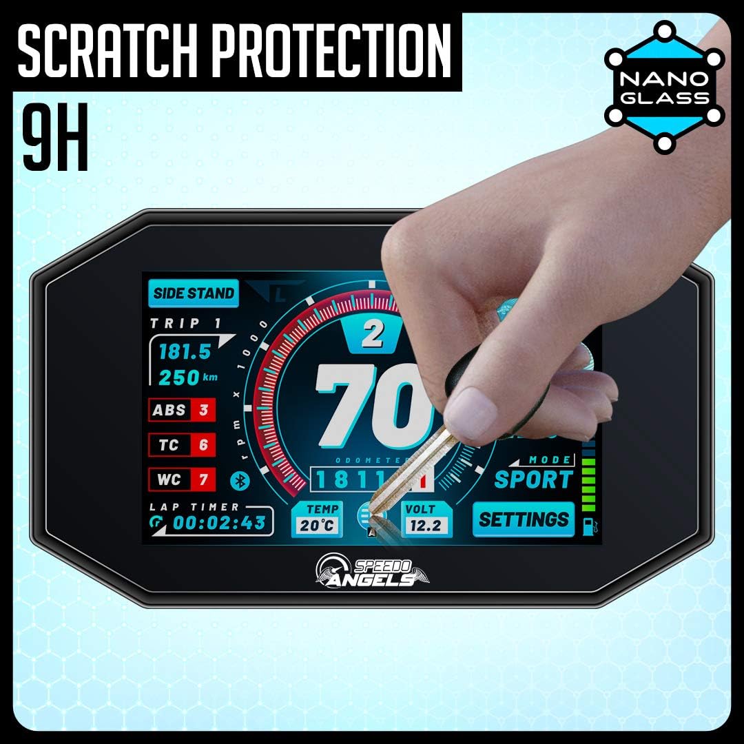 Speedo Angels NANO GLASS Dashboard Screen Protector compatible with ZUMO XT2 x 2