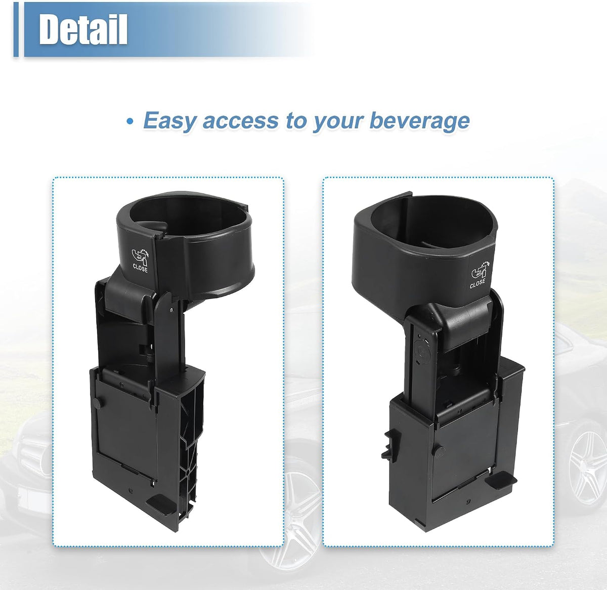 X AUTOHAUX Cup Holders for Mercedes-Benz CLC-Class 08-11 C-Class 2000-2007