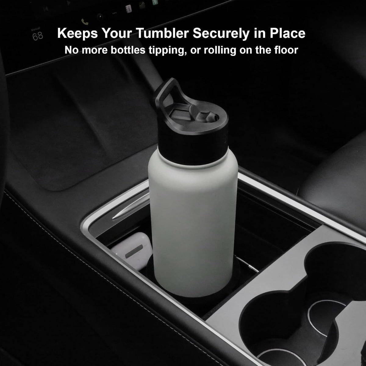 Gen 1 Cup Holder Insert for Tesla Y & 3 Fits 26–32 oz Bottles