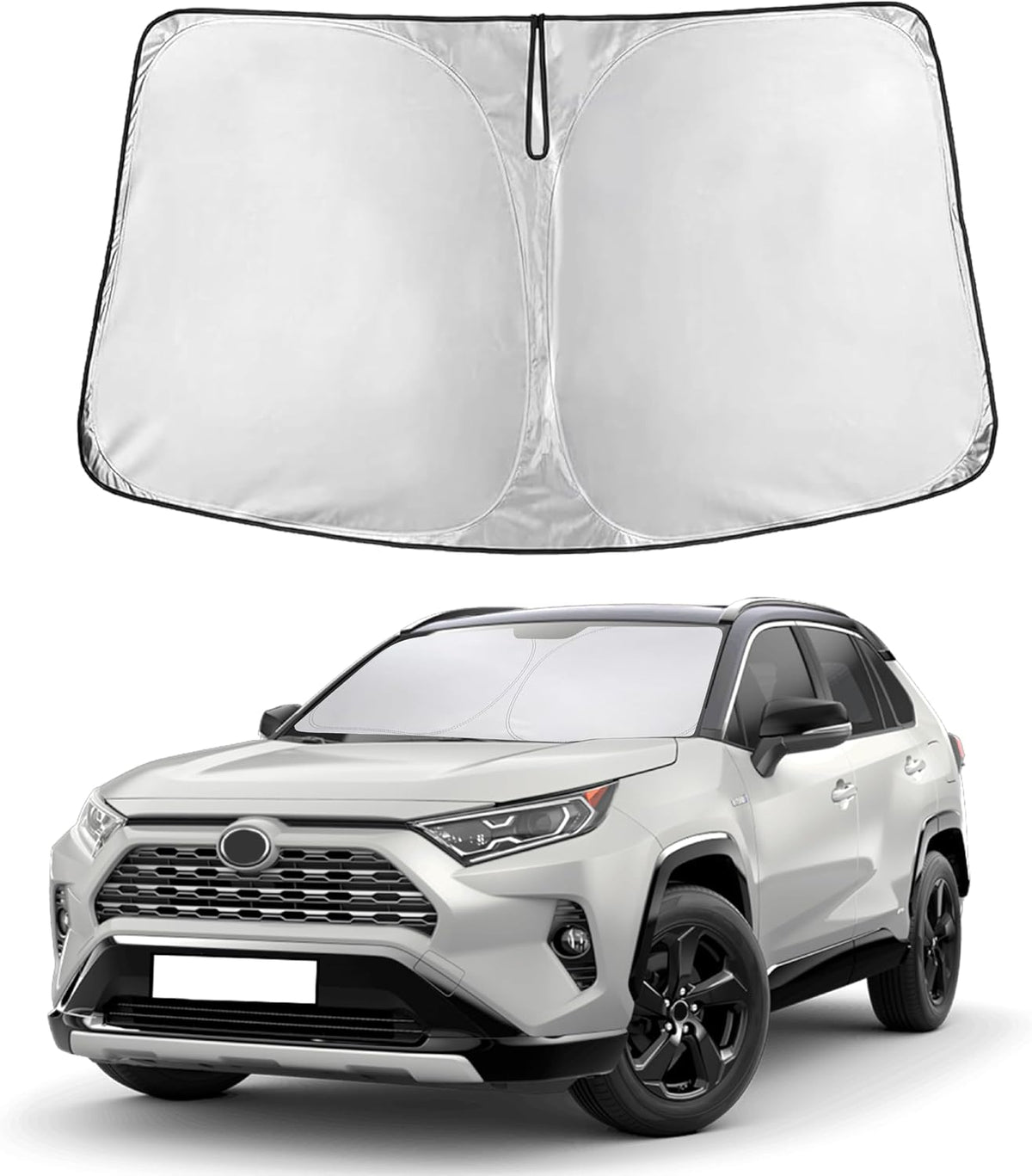 EcoNour Windshield Sunshade Compatible for Toyota RAV4 2019-2024 2025 2026