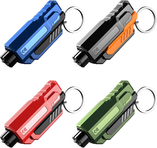 4PCS Car Window Breaker Seatbelt Cutter,Emergency Keychain Car Escape Tool