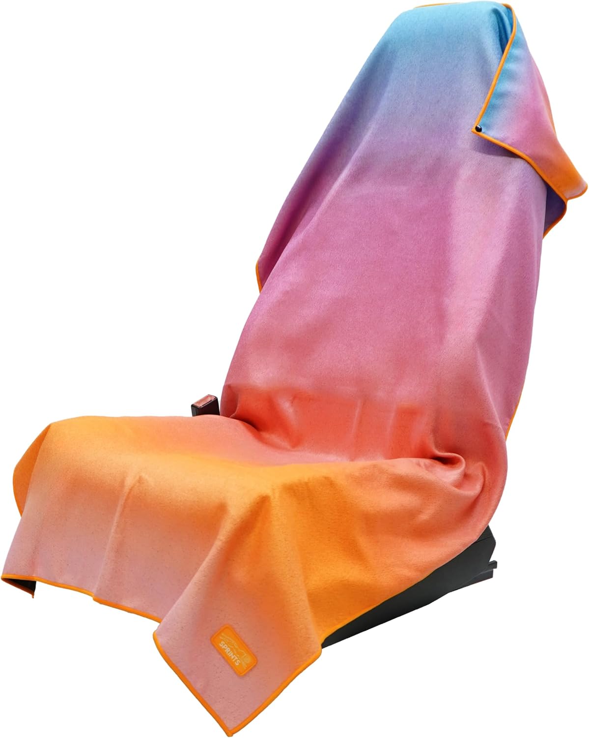 Sprints Prints Athletic Running Towel, Full-Sized, Car Seat Cover - Moisture Wicking (Midnight Mile)