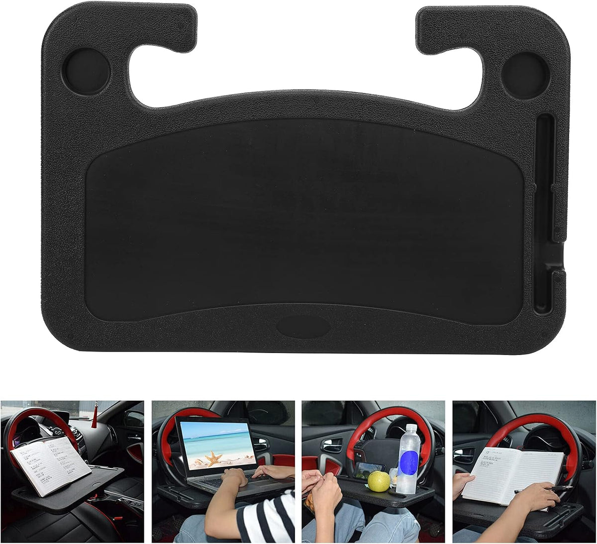 Car Steering Wheel Desk, Car Steering Tablet Holder, Steering Wheel Tray Suitable for Writing and Office