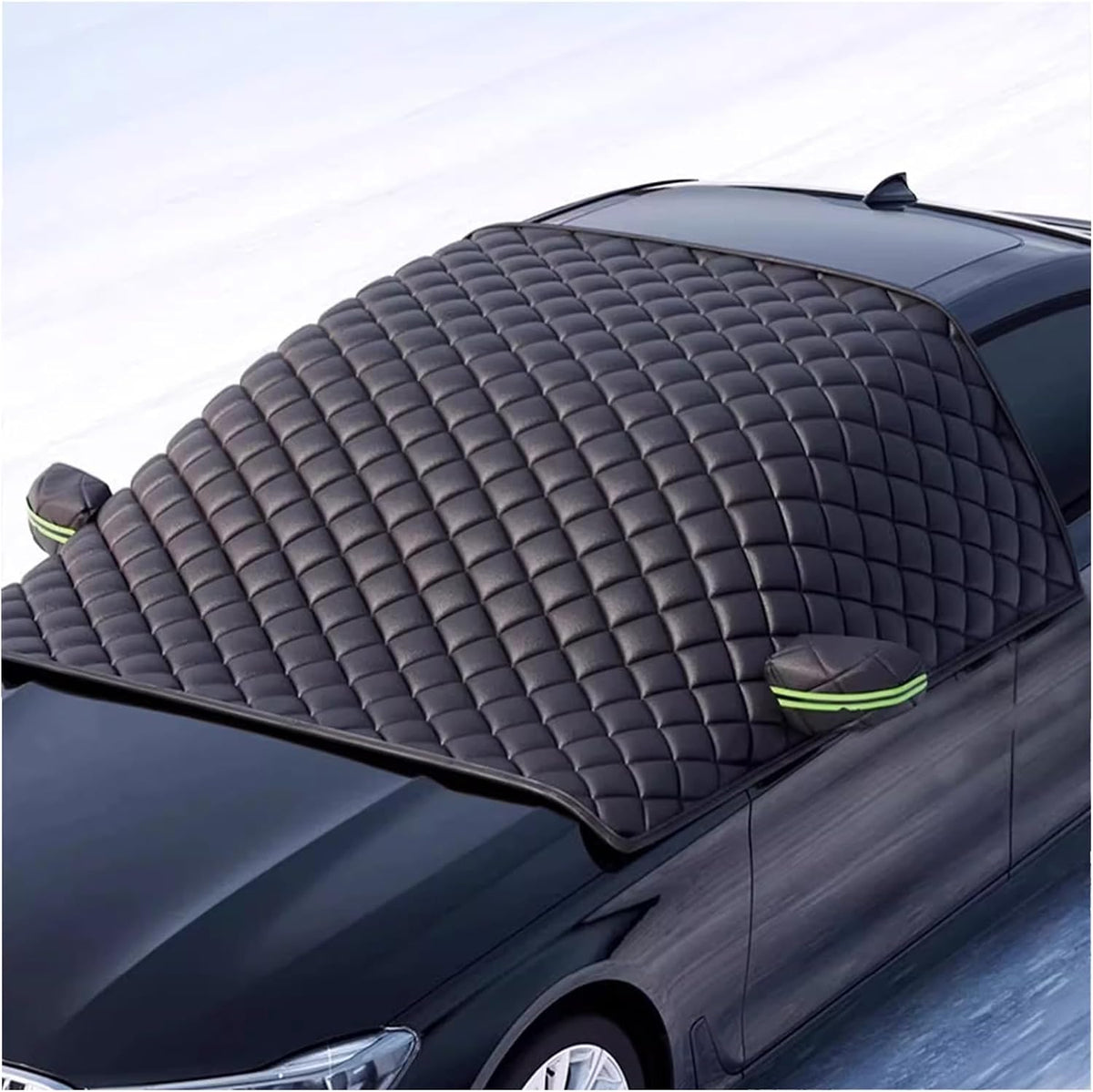 Windshield Cover for Ice and Snow for Dodge Dakota Ram Van Caravan Grand Caravan Rampage Hornet, Windshield Snow Cover with Side Window and Rearview Mirror Protection, Winter Frost Hail Guard