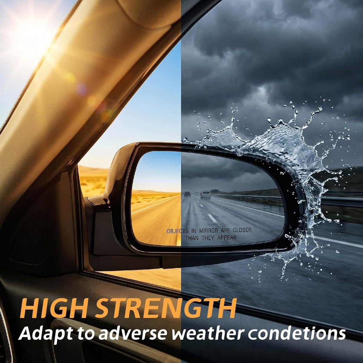 Right Passenger Side Mirror Compatible with 2006 2007 2008 2009 2010 Hyundai Sonata With Power Glass Manual folding Heated Black Replace#87620-0A000(5Pins)