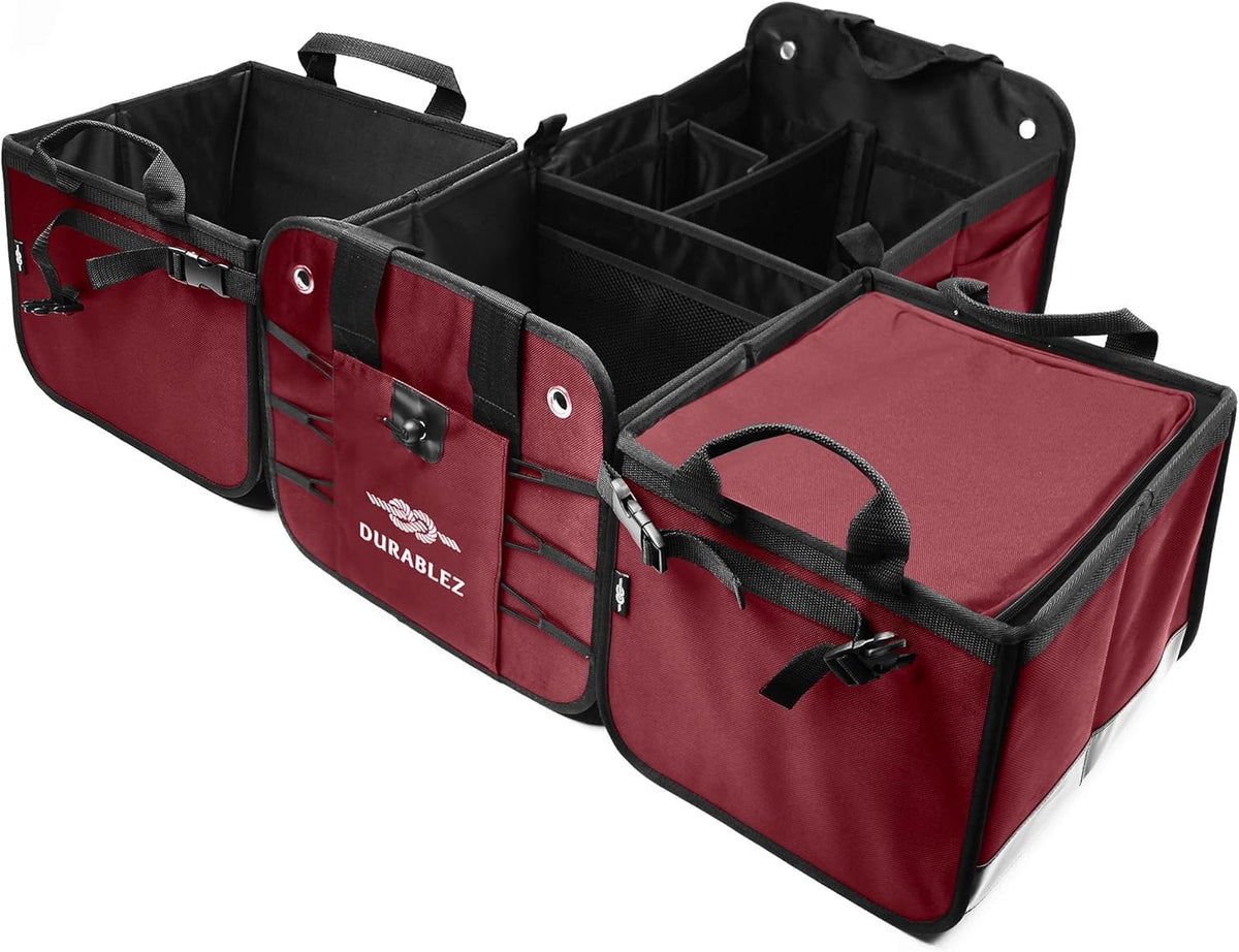 Car Cooler Bag for Trunk Organizer, Cherry