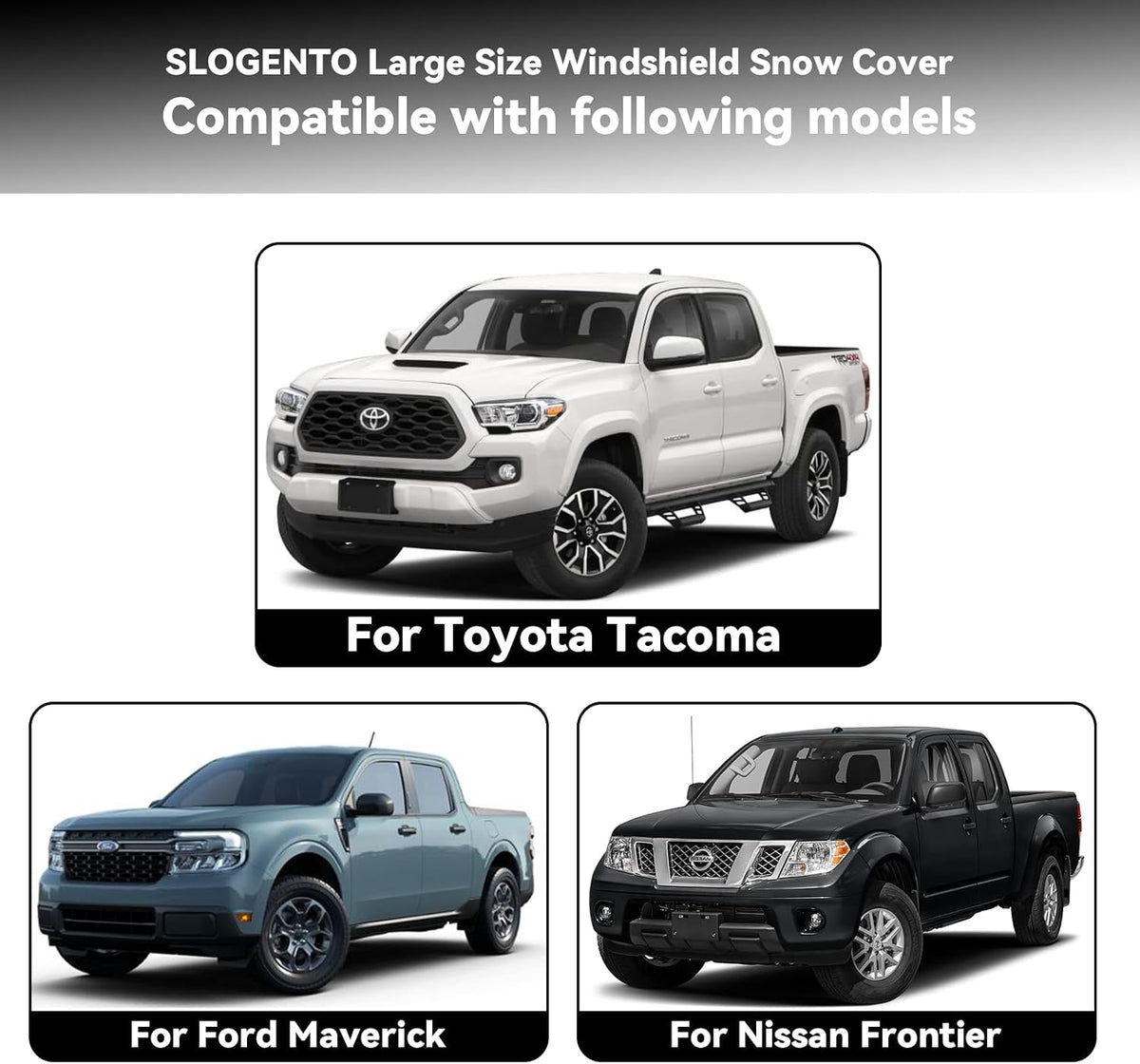 Windshield Cover for Ice and Snow for 2022-2026 Nissan Frontier