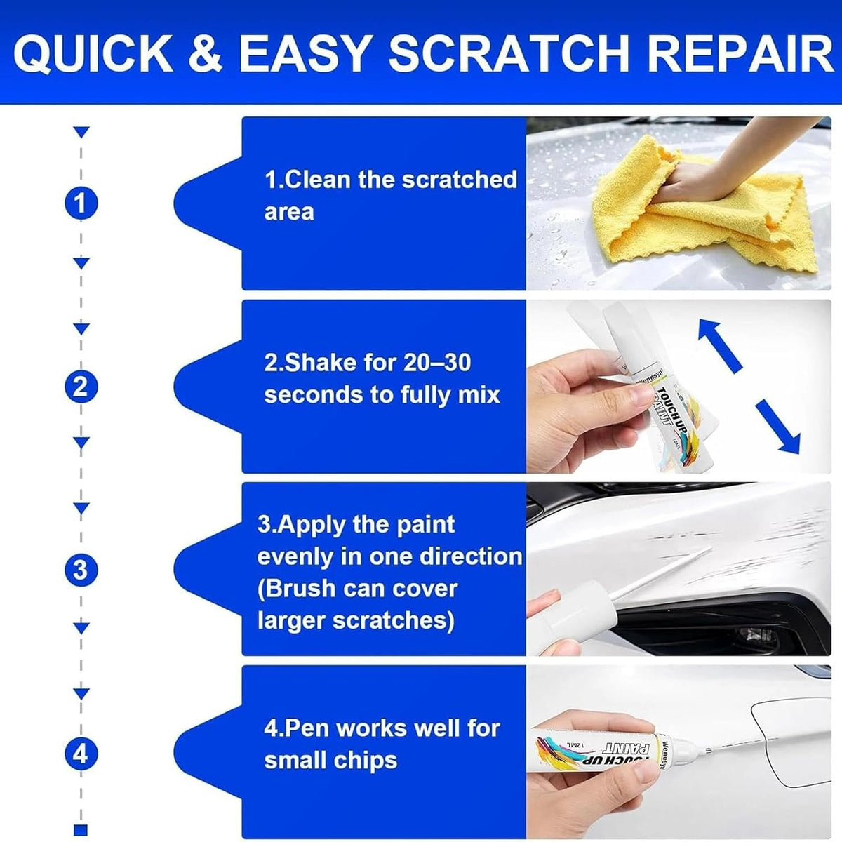WC9 Hyper White Touch Up Paint Compatible with Hyundai Cars