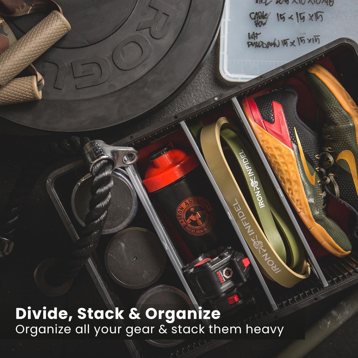 SIDIO Quarter Crate 4-Pack Stackable Storage Bins, Racing Pack