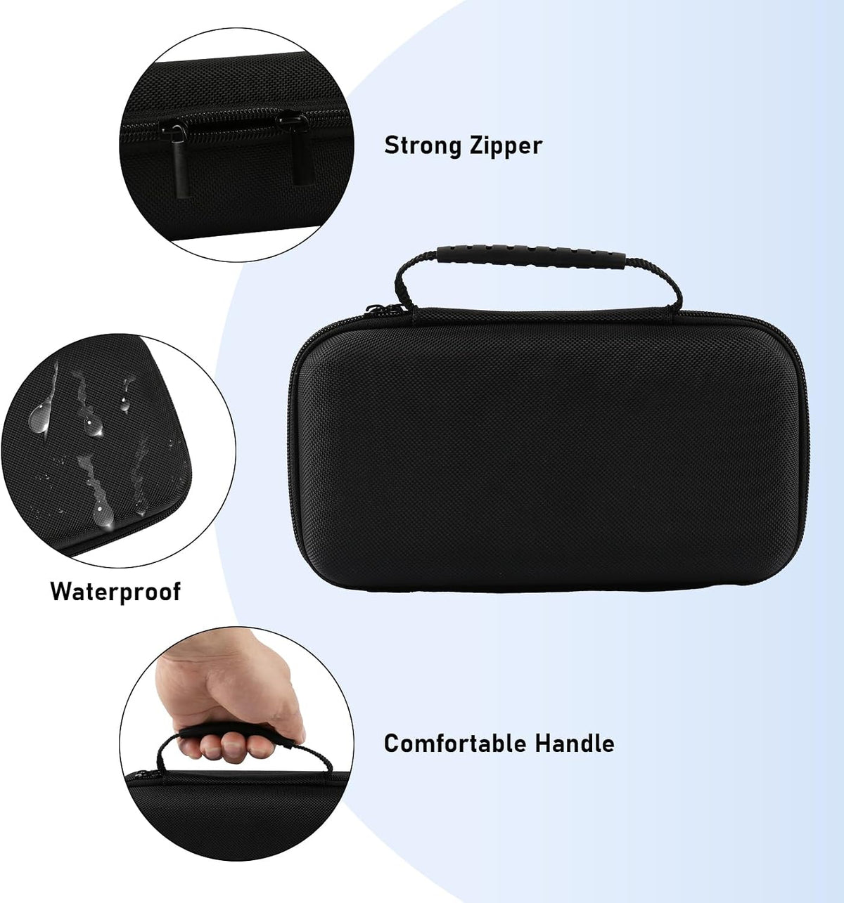 Portable Air Compressor Storage Box - Universal Case Compatible with MODARI/Skight/LOLSSA/Teffim/Hafuloky/Frarome/ILTIDE Tire Inflators, Car Air Pump Organizer for Air Tubes & Accessories (Box Only)