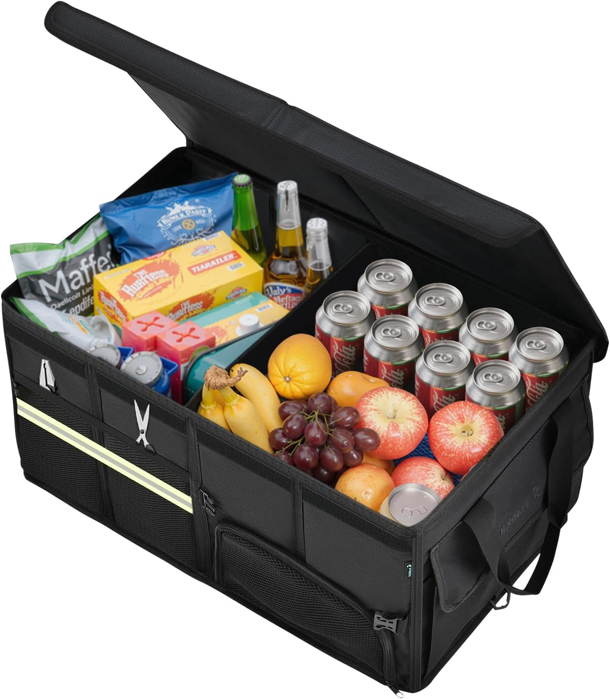 FLORICH Update Trunk Organizer for Suv, Large Truck Organizer Back Seat Storage Premium, Collapsible Multi-Compartment Car Organizers and Storage Waterproof