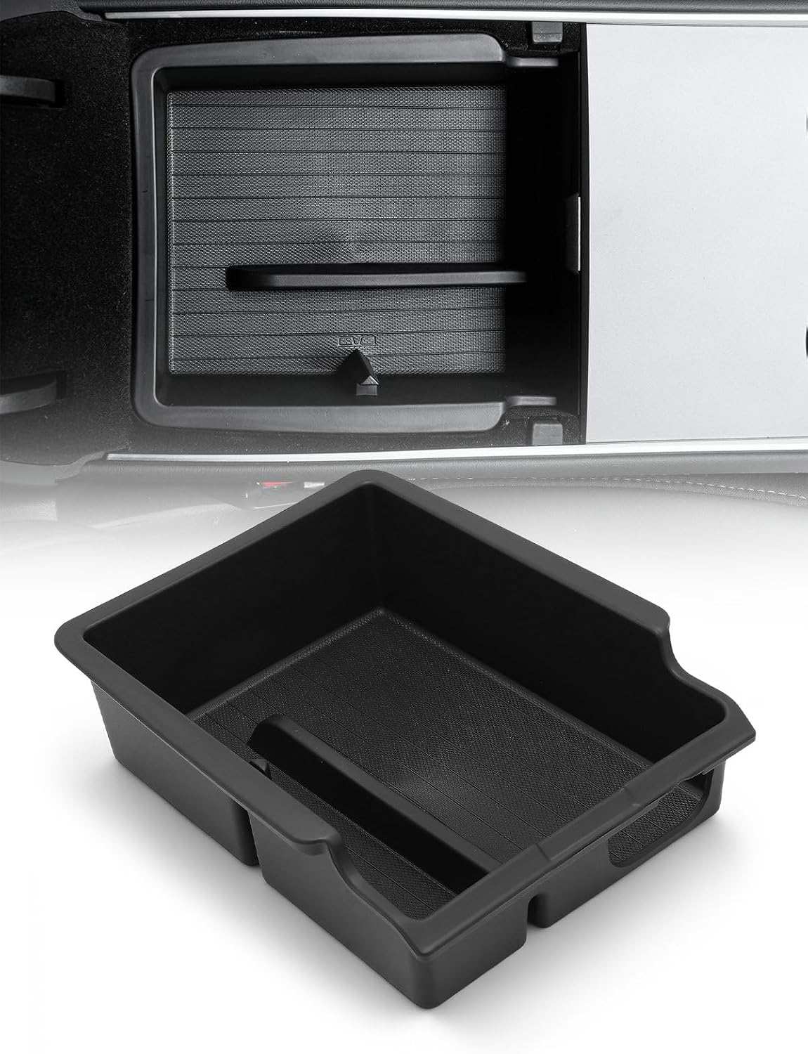 YHTAUTO Center Armrest Center Console Organizer Tray for Tesla