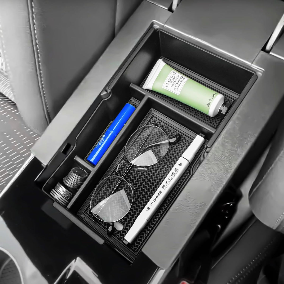 HGWEI Center Console Organizer for 2025 2026 Chevrolet Equinox Accessories
