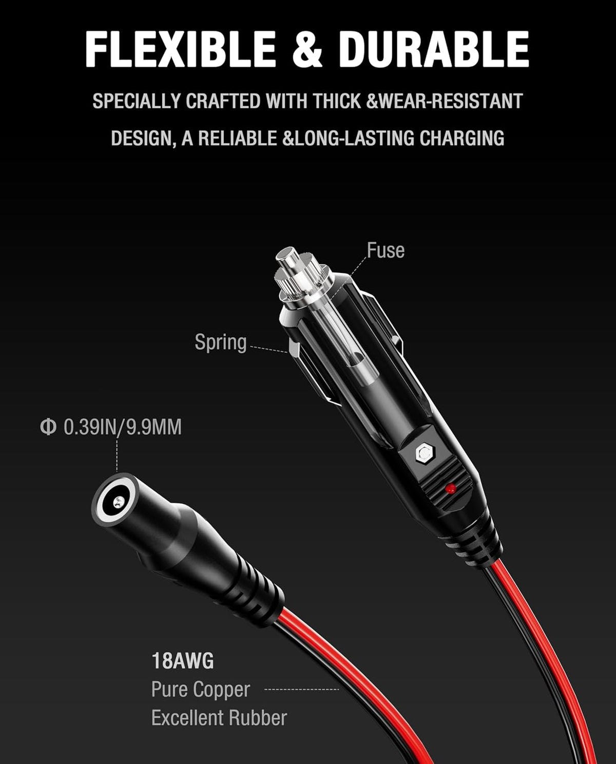 56W 14V 4A DC Car Charger Compatible with NOCO(GB70/GB150/GB250+/GB251+/GB500/GB500+) Genius Series XGC4 Jump Starters, UltraSafe Lithium Battery Charging Cord, Vehicle Power Adapter, Charger Cable